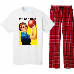 We Can Do It Rosie The Bowler Women Feminist Pajama Set