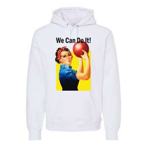 We Can Do It Rosie The Bowler Women Feminist Premium Hoodie