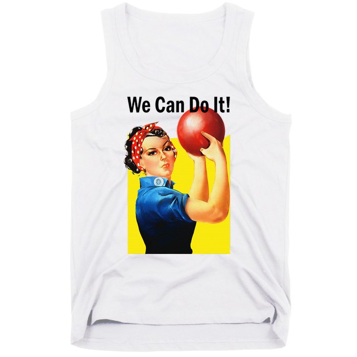 We Can Do It Rosie The Bowler Women Feminist Tank Top