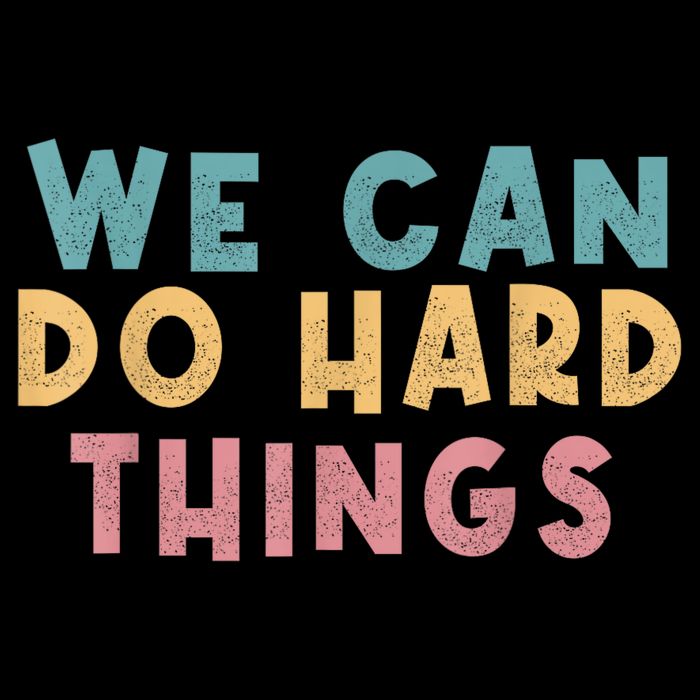 We Can Do Hard Things Motivational Teacher Bag