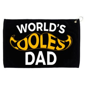 Worlds Coolest Dad Design By Berts Meaningful Gift Grommeted Golf Towel