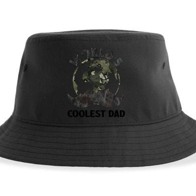 Worlds Coolest Dad Moustache Fathers Day Papa Daddy Cute Gift Sustainable Bucket Hat