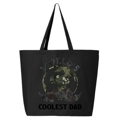 Worlds Coolest Dad Moustache Fathers Day Papa Daddy Cute Gift 25L Jumbo Tote
