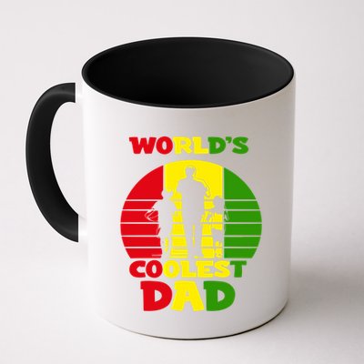 Worlds Coolest Dad Rasta Rastafari Reggae Fathers Day Great Gift Mug