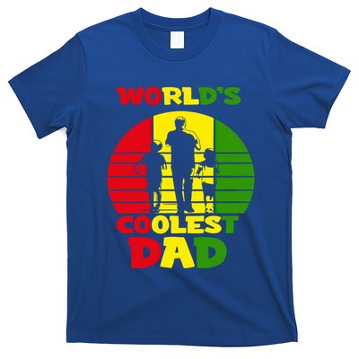 Worlds Coolest Dad Rasta Rastafari Reggae Fathers Day Great Gift T-Shirt