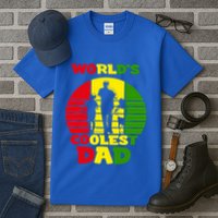Worlds Coolest Dad Rasta Rastafari Reggae Fathers Day Great Gift Tall T-Shirt