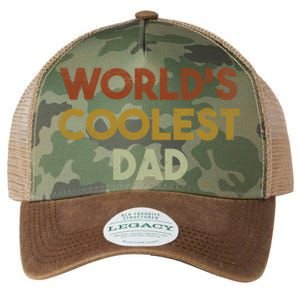 Worlds Coolest Dad Retro Fathers Day Gift Legacy Tie Dye Trucker Hat