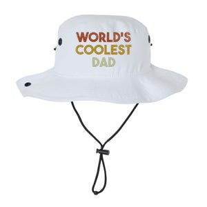 Worlds Coolest Dad Retro Fathers Day Gift Legacy Cool Fit Booney Bucket Hat