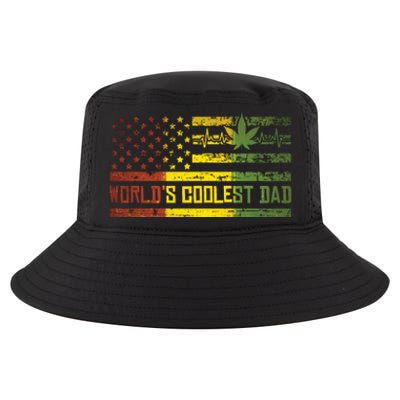 Worlds Coolest Dad Weed Marijuana 420 Stoner Funny Gift Meaningful Gift Cool Comfort Performance Bucket Hat