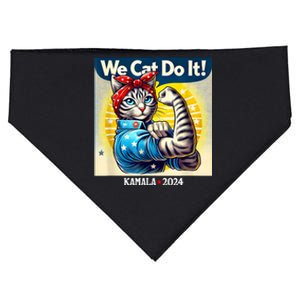 We Cat Do It Kamala Harris Supporter Childless Cat Ladies USA-Made Doggie Bandana