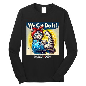 We Cat Do It Kamala Harris Supporter Childless Cat Ladies Long Sleeve Shirt