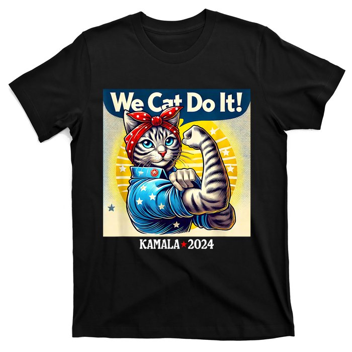 We Cat Do It Kamala Harris Supporter Childless Cat Ladies T-Shirt