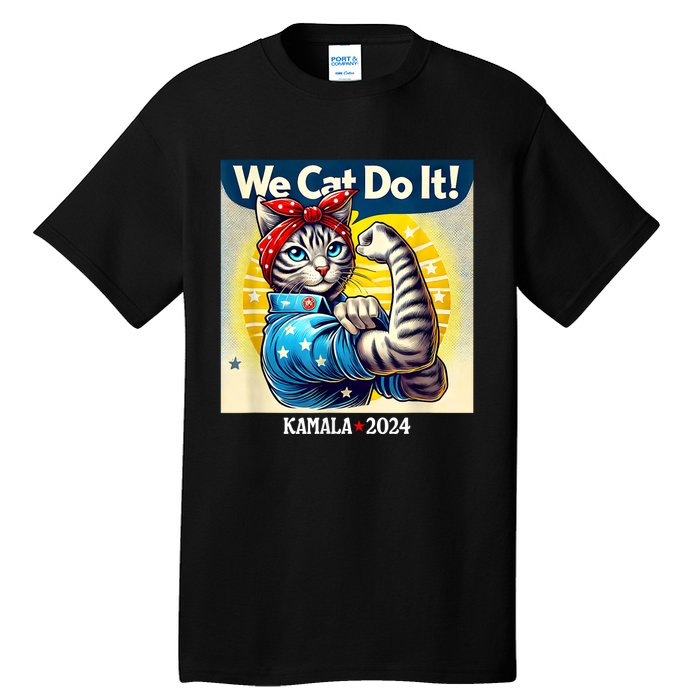 We Cat Do It Kamala Harris Supporter Childless Cat Ladies Tall T-Shirt