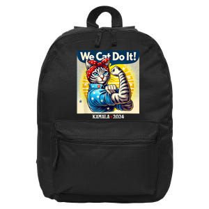 We Cat Do It Kamala Harris Supporter Childless Cat Ladies 16 in Basic Backpack