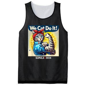 We Cat Do It Kamala Harris Supporter Childless Cat Ladies Mesh Reversible Basketball Jersey Tank