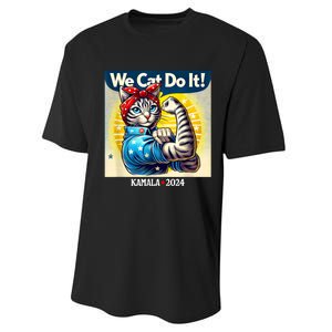 We Cat Do It Kamala Harris Supporter Childless Cat Ladies Performance Sprint T-Shirt