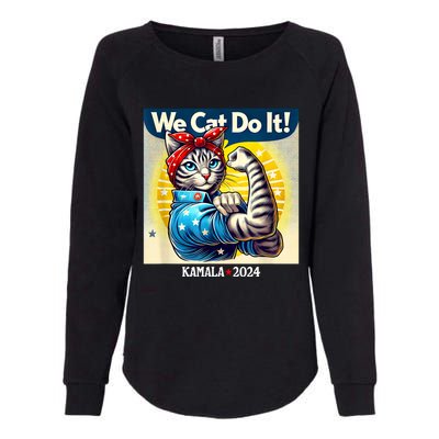 We Cat Do It Kamala Harris Supporter Childless Cat Ladies Womens California Wash Sweatshirt