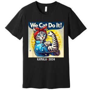 We Cat Do It Kamala Harris Supporter Childless Cat Ladies Premium T-Shirt