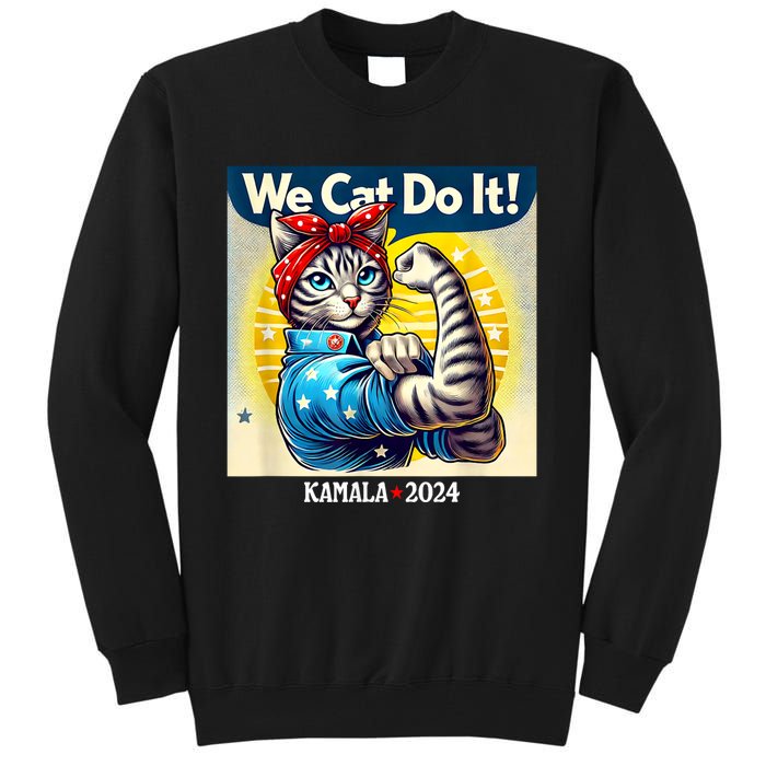 We Cat Do It Kamala Harris Supporter Childless Cat Ladies Tall Sweatshirt