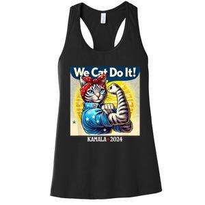 We Cat Do It Kamala Harris Supporter Childless Cat Ladies Women's Racerback Tank