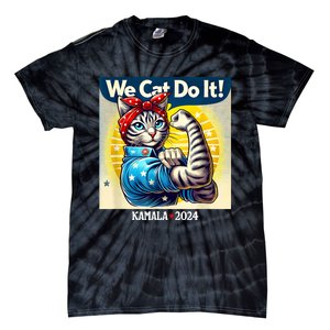 We Cat Do It Kamala Harris Supporter Childless Cat Ladies Tie-Dye T-Shirt