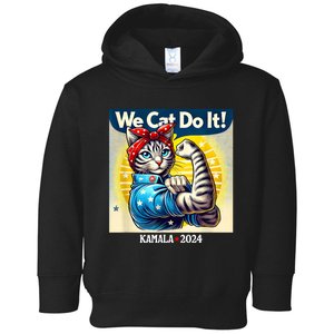 We Cat Do It Kamala Harris Supporter Childless Cat Ladies Toddler Hoodie