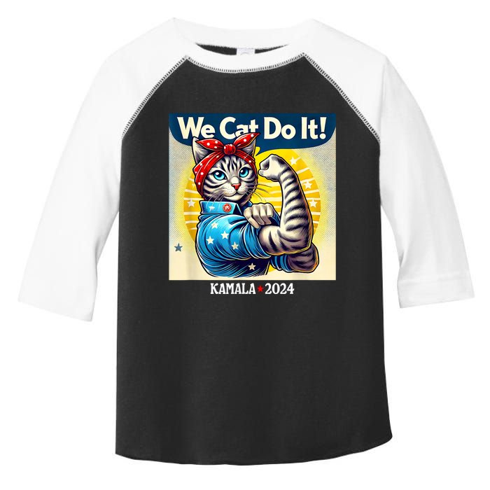 We Cat Do It Kamala Harris Supporter Childless Cat Ladies Toddler Fine Jersey T-Shirt