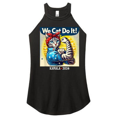 We Cat Do It Kamala Harris Supporter Childless Cat Ladies Women’s Perfect Tri Rocker Tank