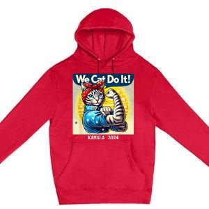 We Cat Do It Kamala Harris Supporter Childless Cat Ladies Premium Pullover Hoodie