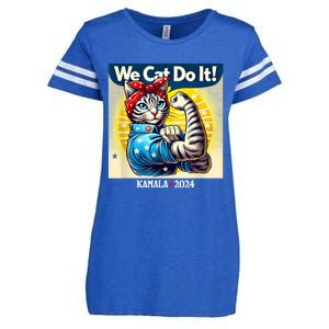 We Cat Do It Kamala Harris Supporter Childless Cat Ladies Enza Ladies Jersey Football T-Shirt