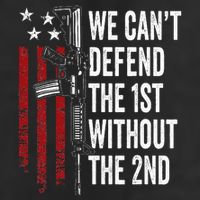 We CanT Defend The 1st Without The 2nd Amendment 25L Jumbo Tote