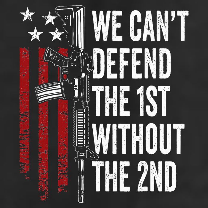 We CanT Defend The 1st Without The 2nd Amendment 25L Jumbo Tote