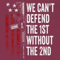 We CanT Defend The 1st Without The 2nd Amendment 16oz Travel Tumbler