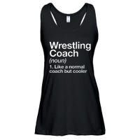 Wrestling Coach Definition Funny Sports Trainer Instructor Ladies Essential Flowy Tank