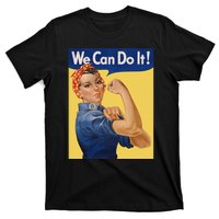 We Can Do It Rosie The Riveter Feminist Wwii Rosey Rosy T-Shirt