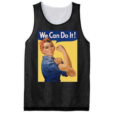 We Can Do It Rosie The Riveter Feminist Wwii Rosey Rosy Mesh Reversible Basketball Jersey Tank