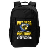 Welders Can Do It In All Positions – Funny Welder Worker Backpack