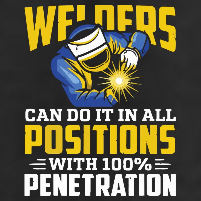Welders Can Do It In All Positions – Funny Welder Worker Trucker Hat