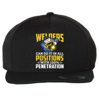 Welders Can Do It In All Positions – Funny Welder Worker Wool Snapback Cap