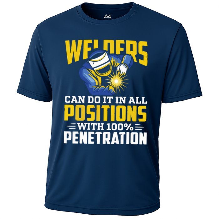Welders Can Do It In All Positions – Funny Welder Worker Performance Shirt