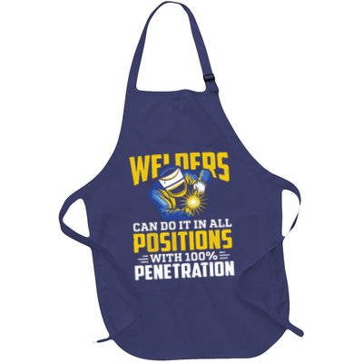 Welders Can Do It In All Positions – Funny Welder Worker Apron