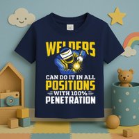 Welders Can Do It In All Positions – Funny Welder Worker Toddler T-Shirt