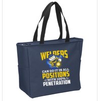 Welders Can Do It In All Positions – Funny Welder Worker Zip Tote Bag