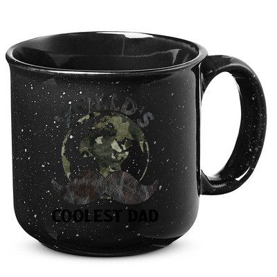 Worlds Coolest Dad Moustache Fathers Day Papa Daddy Gift 15oz Campfire Ceramic Mug