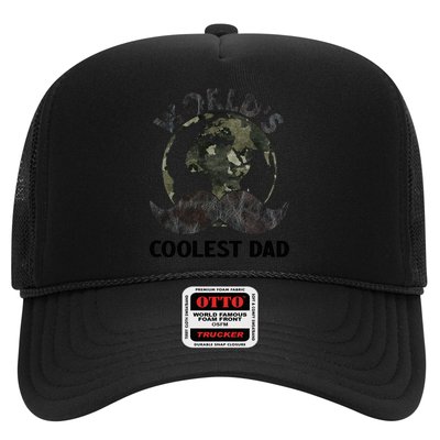 Worlds Coolest Dad Moustache Fathers Day Papa Daddy Gift Trucker Hat