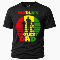 Worlds Coolest Dad Rasta Rastafari Reggae Fathers Day Meaningful Gift Cooling Performance Crew T-Shirt