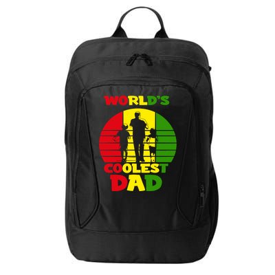 Worlds Coolest Dad Rasta Rastafari Reggae Fathers Day Meaningful Gift City Backpack