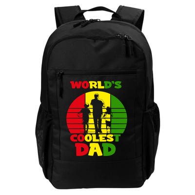 Worlds Coolest Dad Rasta Rastafari Reggae Fathers Day Meaningful Gift Backpack
