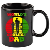 Worlds Coolest Dad Rasta Rastafari Reggae Fathers Day Meaningful Gift 11oz C Handle Ceramic Mug