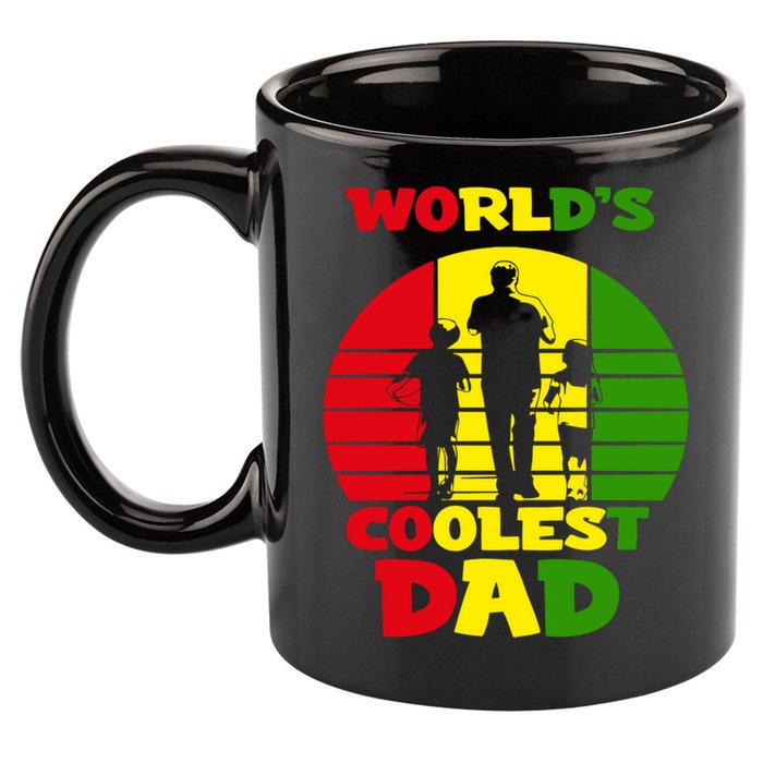 Worlds Coolest Dad Rasta Rastafari Reggae Fathers Day Meaningful Gift 11oz C Handle Ceramic Mug